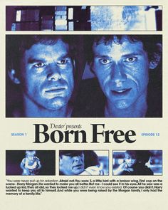 a movie poster for born free with two men looking at the camera and one man frowning