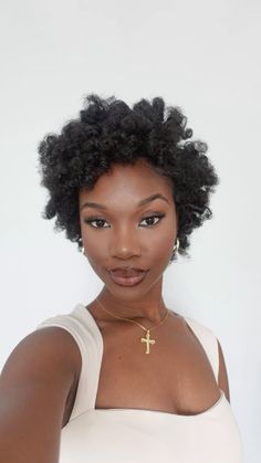 Perm rod set on medium-short 4c hair Short 4c Hair With Bangs, Short 4c Natural Hair Inspiration, Flexi Rod Set Hairstyles, Short Afro Aesthetic, Simple 4c Natural Hairstyles Short, Short Afro 4c Hair, Flexi Rod Set On Short Natural Hair 4c, Pin Curls Natural Hair, Low Puff Hairstyles