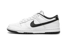 W Nike Dunk Low DD1503 113 Womens Dunk Low, Black Tick, White Black Shoes, Gymnastics Shoes, Jordan Yeezy, Vintage Basketball, Black And White Shoes, Stadium Goods, Kids Jordans