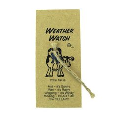 a bookmark with the words weather watch on it