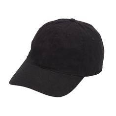 Stand out, stay cool and remain comfortable with a timeless, solid black baseball cap. Adjust to the perfect size with the adjustable metal closure. Soft Cotton Approximately 19.5" - 22.5" Around the Head (49.5 - 57 cm) Adjustable Metal Closure Imported Cheap Basic Baseball Cap With Curved Brim, Black Dad Hat For Sports Events, Black Curved Visor Dad Hat For Sports Events, Adjustable Solid Color Dad Hat, Solid Curved Bill Trucker Hat For Streetwear, Solid Curved Brim Trucker Hat For Baseball Season, Solid Color Curved Brim Trucker Hat For Baseball Season, Solid Snapback Dad Hat For Streetwear, Solid Curved Bill Trucker Hat For Baseball Season