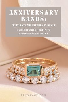 an anniversary band is shown with the words celebrate milestones in style