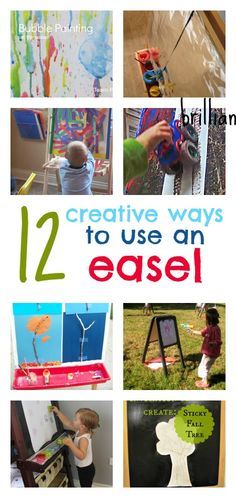 twelve creative ways to use an easel for children's art projects and crafts