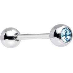 14 Gauge (1.6mm), 5/8" Length (16mm), 316L Surgical Grade Stainless Steel, 6mm Balls, Created withCrystals Dazzling single crystal barbell tongue ring. This classic surgical steel barbell is a must have and great gift idea. Stainless steel straight barbell created withcrystals. Opal Belly Ring, Titanium Belly Ring, Aqua Jewelry, Bellybutton Piercings, Tongue Ring, Earrings Cartilage, Jewelry Promotion, Piercings For Girls, Ring Game