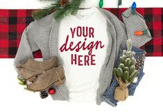 Christmas Tree Sweater, Tree Sweater, Watch Christmas Movies, Jeans Boots, Blanket Sweater, Holiday Sweatshirt, Tee Shirt Designs, T Shirt And Jeans, Christmas Tees