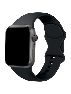 an apple watch is shown with the black band on it's wrist and face