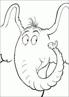 an elephant with its mouth open and tongue out coloring pages for kids, printable