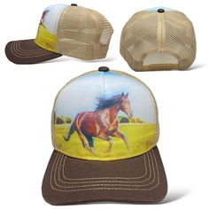 Gender: Mansize/Measures: Adjustablematerial: 100% Polyester Condition:100% New & High Qualitystyle: Snapback Hatcolor: Multicolorseason: All Seasonspackage Included: 1 Hatbrand: Unbranded/Boutiquecharacter: Horse Photography Closure: Snapbackoccasion/Activity: Working, Casual, Beach, Travel, Partycare Instructions: Hand Wash, Cold Water, Bleach Free, Air Drying. #Snapback #Summer #Cap #Hat #Animalpatch #Western Casual Short Brim Baseball Cap For Rodeo, Adjustable Casual Baseball Cap For Rodeo, Rodeo Baseball Cap With Short Brim, Country Style Snapback Baseball Cap For Summer, Beige Adjustable Trucker Hat For Outdoor, Country Style Baseball Cap For Summer, Adjustable Beige Trucker Hat For Outdoor, Summer Country Style Snapback Baseball Cap, Country Style Summer Snapback Baseball Cap