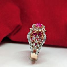 Pink Theme, Pink Themes, Diamond Settings, Pink Stone, Sparkle Diamonds, Focal Point, Natural Diamonds, Diamond Ring