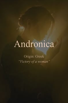 an image of the cover of andronicaa by origin greek victory of a woman