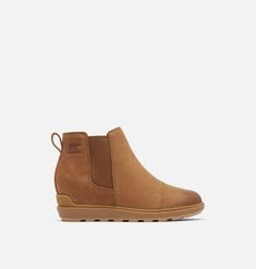 Sorel Wedge, Sorel Wedge Boots, Womens Sorel, Sorel Wedges, Sorel Womens, Lovely Clothes, Suede Material, Wedge Boots, Full Grain Leather