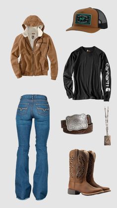 Western Fit ⚡️ #westernfit #shufflefyp #outfitideas #fitinspo #fits #fyp Western Fits Women, Western Fits For School, Bday Fits, Aesthetic Cowgirl, Country Clothes, Cute Cowgirl Outfits