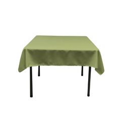 a table with a green cloth on it and black metal legs, against a white background