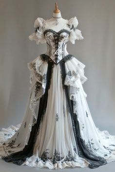 Goth Wedding Dresses, Black Wedding Dress, Custom Top, Halloween Custom, Custom Ideas, Prom Dress Inspiration, Fantasy Gowns, Steampunk Clothing, Fairytale Dress