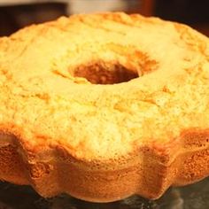 a bundt cake sitting on top of a counter