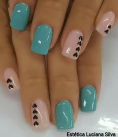 Monas Valentine Nails, Pretty Nail Art, Short Acrylic Nails Designs, Nails Manicure, Short Acrylic Nails, Nail Arts