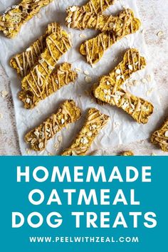 homemade oatmeal cookies on a baking sheet with the words, how to make them