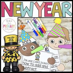 new year's activities for students to practice their language skills and writing with the kids