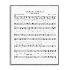 it is well with my soul sheet music print