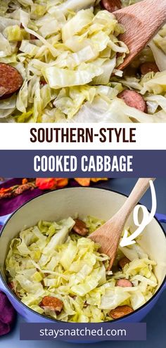 the same image shows how to cook cabbage