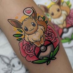 Colour Tattoo, Gaming Anime, Anime Tattoo, Gaming Tattoo