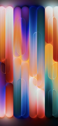 an abstract background with neon lights and shapes in the form of rectangles or columns