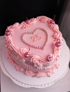 23 Birthday Cake, Tårta Design, Birthday Cake Designs, Heart Cakes