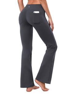 PRICES MAY VARY. Soft(cotton feels), stretchy & non see-through fabric : non see-through, quick drying, moisture wicking, breathable and stretchy high waist workout women's yoga pants tall bootcut pants accommodate to most body shapes, 4-way stretch technology of our high waist tall bootcut workout pants women's yoga pants for max comfort and mobility, contour your body without squeezing as you move from pose to pose. High waist & bootcut legs design: bubblelime women's bootcut yoga pants are de Straight Leg Yoga Pants Outfit, Workout Tummy, Soft Workout, Flare Yoga Pants, Styles Women, Workout Clothing, Flared Leggings, Waist Workout, Bootcut Pants