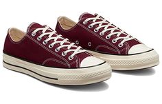 Converse Chuck 70 'Burgundy' A01450C (SNKR/Casual/Unisex/Classic/Low Top) Converse Maroon, Burgundy Converse, Converse Chuck 70 Low, Chuck Taylor 70, Chuck 70 Low, Converse Classic, Converse Low, Converse Low Tops, Converse Red