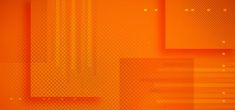 an orange background with squares and lines