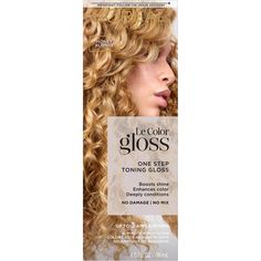 Le Color Gloss One Step Toning Gloss -  Le Secret to keeping your hair color looking gorgeous and glossy. Enhanced tone, amazing shine, and deep conditioning in 1-step with L'Oral Le Color Gloss One Step Toning Gloss.    Benefits     Le Secret to keeping your hair color looking gorgeous and glossy L'Oral's 1st at-home, in-shower toning gloss Enhanced tone, amazing shine, and deep conditioning in just one step For all hair types and textures     Features     Ammonia-Free, Mineral-Oil Free, Parabe Gloss Hair Color, Gloss Hair, Honey Hair Color, Hair Gloss, Bleach Blonde Hair, Cool Blonde, Hair Rinse, Clarifying Shampoo, Purple Shampoo