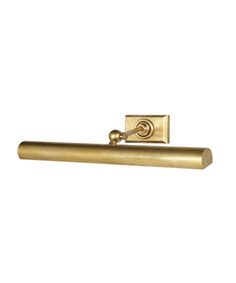 an antique brass door handle on a white background