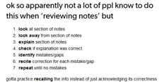 a note with the words ok so apparently not a lot of ppi know to do this when reviewing notes but