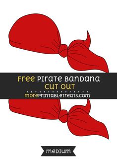 the free pirate bandana cut out is an easy to make pattern for children's headbands