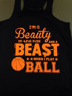 i'm a beauty in the nail and a beast when i play ball tank top