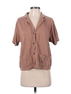 Madewell Blazer Size: X-Small Jackets & Outerwear - used. 99% COTTON, 1% ELASTANE | Madewell Blazer Jacket: Brown Jackets & Outerwear - Size X-Small Madewell Blazer, Brown Blazer, Brown Jacket, Outerwear Jackets, Blazer Jacket, Madewell, Women Handbags, Jackets For Women, Blazer