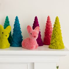 RAINBOW FLOCKED CHRISTMAS TREES One Hundred 80 Degrees Decorative Trees Bonjour Fete - Party Supplies Hippo Ornaments, Funky Christmas Decor, Cottagecore Ghibli, Christmas Board Decoration, Eclectic Christmas, Christmas Chaos, Rainbow Christmas Tree, Whimsical Christmas Decor, Rainbow Ornaments