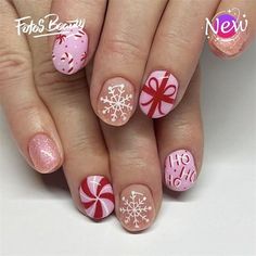 " Click here to view more Fofosbeauty Press On Nails at lower price! Fofosbeauty--Festive Nail Art to Wear This Christmas! Press on nails 24 Pieces set 12 different sizes. Acrylic nails art accessories design 24 pcs set full nail design fake nail tips with free nail glue sticker sheet and mini nail file. These tools can help you wear fake nails better, and the operation is easy and convenient for everyone. Get into the holiday spirit with our exclusive Christmas-themed nail wraps! Perfect for ad Nails For Girls Kids, White Sweater Nails, Pink Christmas Nails Short, Sweater Nails Christmas, Square Tip Nails, Pink Christmas Nail Designs, Christmas Fake Nails, Pink Christmas Nail, Press On Nails French Tip