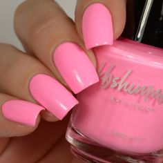 Nail Polish Pink, Emerald Nails, Cream Nails, Pink Nail Polish, Pink Nail, Short Nail Designs, Nail Varnish, Manicure E Pedicure, Nail Polishes