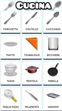 the different types of cooking utensils are shown