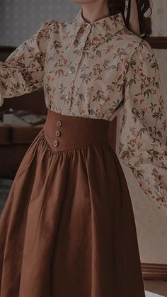 Modern Renisance Outfits, Cottage Core Outfits Winter, 40s Mode, Old Fashion Dresses, Vestidos Vintage, Modest Fashion Outfits, 가을 패션, Mode Vintage, Looks Vintage