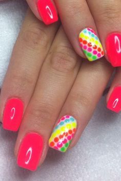 Summer Pedicure Ideas 2024, 80s Nails 1980s, Pedicure Designs Toenails, Multicolored Nails, Unghie Nail Art, Glamour Nails, Waste Of Time, Vacation Nails