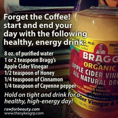 Apple Cider Vinegar Remedies, Healthy Detox Cleanse, Healthy Energy Drinks, Detox Kur, Apple Cider Benefits, Healthy Benefits, Healthy Detox, Healthy Energy, Cayenne Pepper