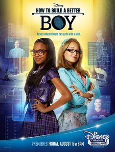 the movie poster for how to build a better boy, starring two girls with glasses