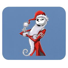 a cartoon character dressed as santa claus