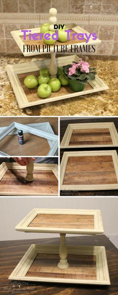 an old tray turned into a coffee table