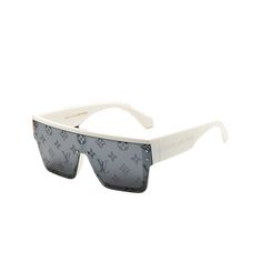 1:1 Replica Sunglasses   Metallic gold details  Square glasses shape  Beveled on the front  Monogram pattern engraved on the glass bridge  “V” symbol on the glass bridge V Symbol, Glass Bridge, Louie Vuitton, Sunglasses White, Monogram Pattern, Glam Girl, Square Glasses, Gold Details, Metallic Gold