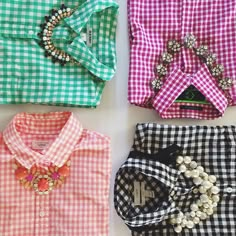 Spring Gingham Shirt With Spread Collar, Summer Preppy Gingham Shirt, Casual Gingham Crew Neck Top, Preppy Gingham Collared Tops, Spring Gingham Button-up Blouse, J Crew Outfits, Winter Fashion Outfits Casual, Gingham Shirt, Older Women Fashion