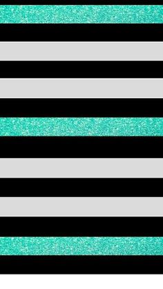 a black and white striped background with green glitter