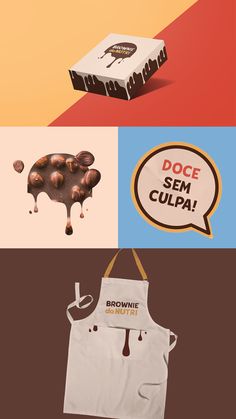 an advertisement for some kind of chocolate product